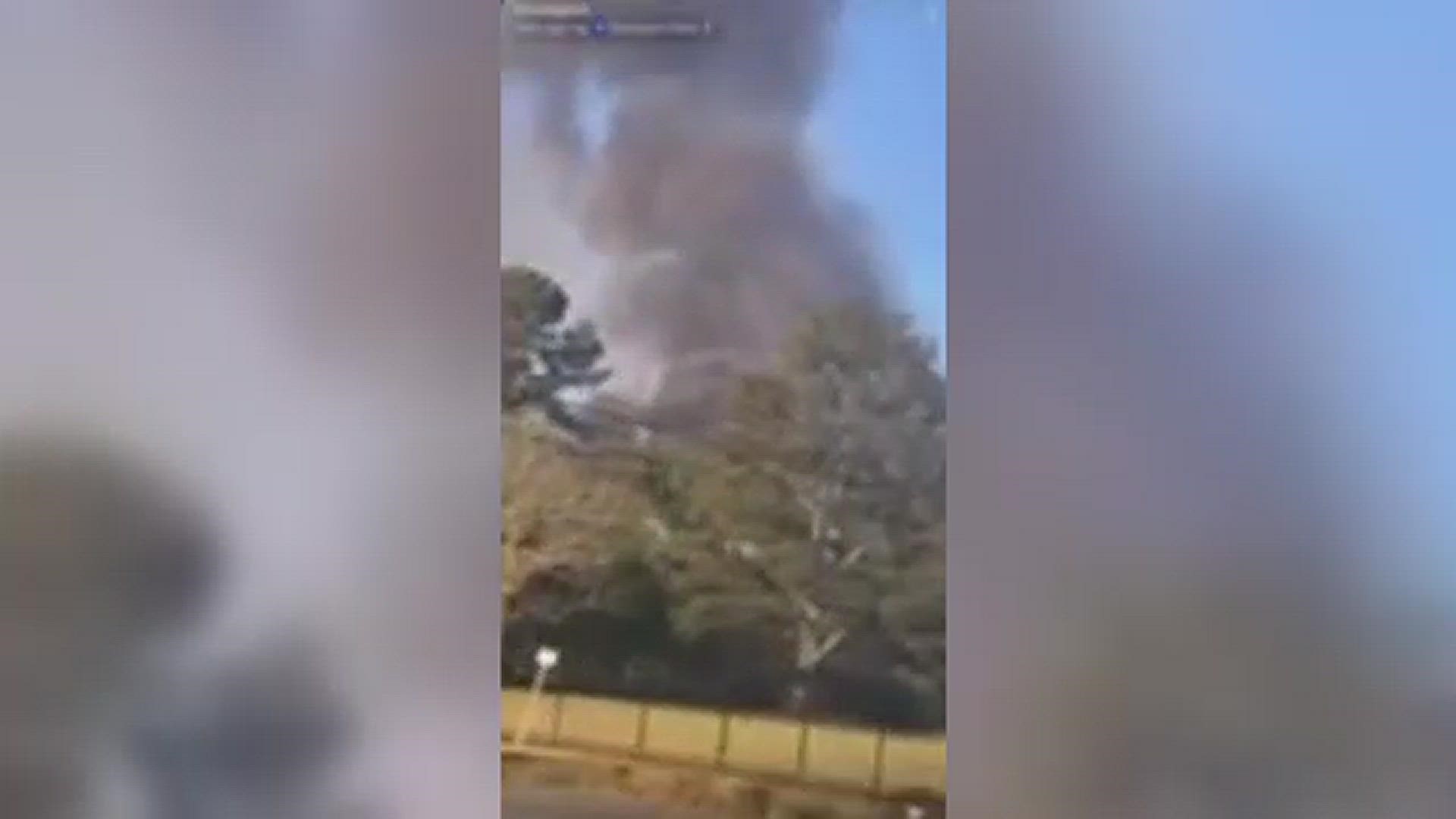 A plane crashed at the General Mills plant in Covington, according to officials. A Snapchat viewer posted video where plumes of smoke could be seen in the same area.