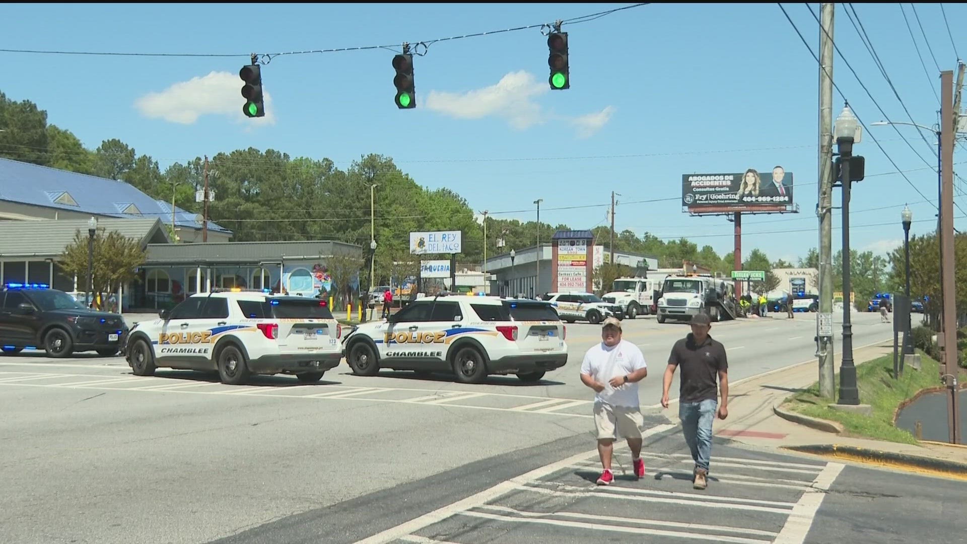 The lanes have reopened after closing for several hours.