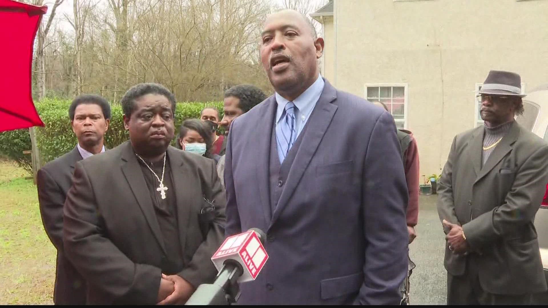 The pastor joined his lawyer for a press conference, denouncing the charges.
