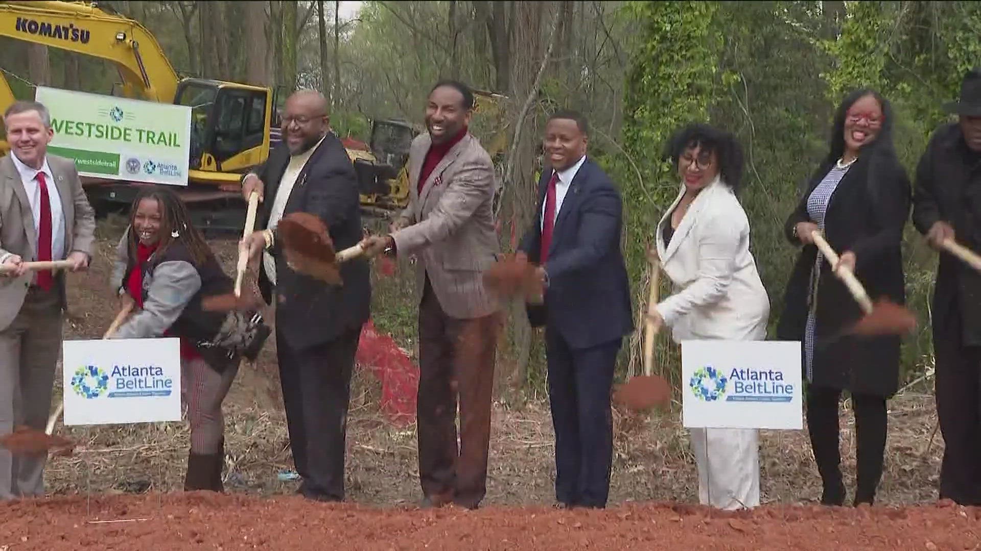 City officials broke ground on the west side of theBeltLine. The target completion date is 2030.