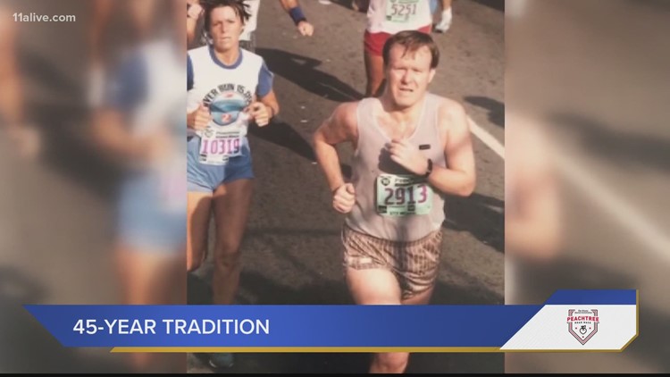 45th consecutive race: An Atlanta man’s longtime running tradition at AJC Peachtree Road Race