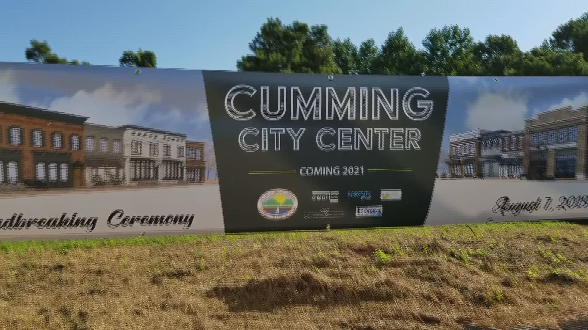 The Cumming City Center broke ground. Another step in the long process from plan to place. Mayor Troy Brumbalow hopes to have a ribbon-cutting and be open for business within two years.