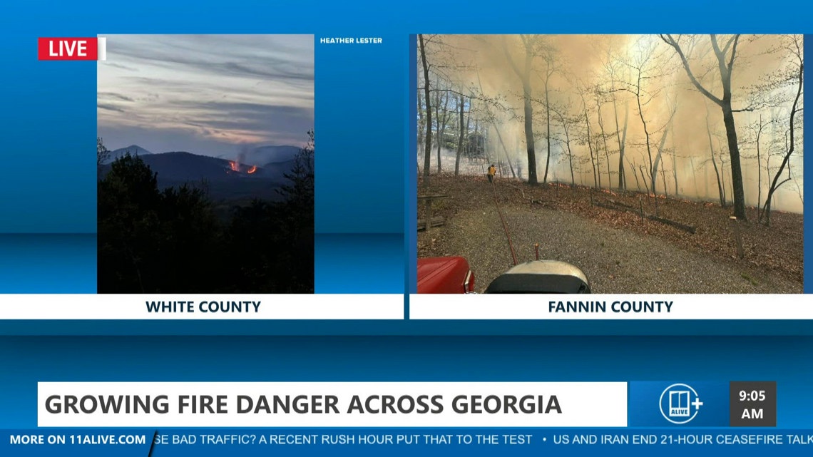 Wildfires grow across Georgia amid dry conditions | 11alive.com