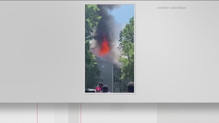 Fire at Avia North Springs Apartments in Sandy Springs