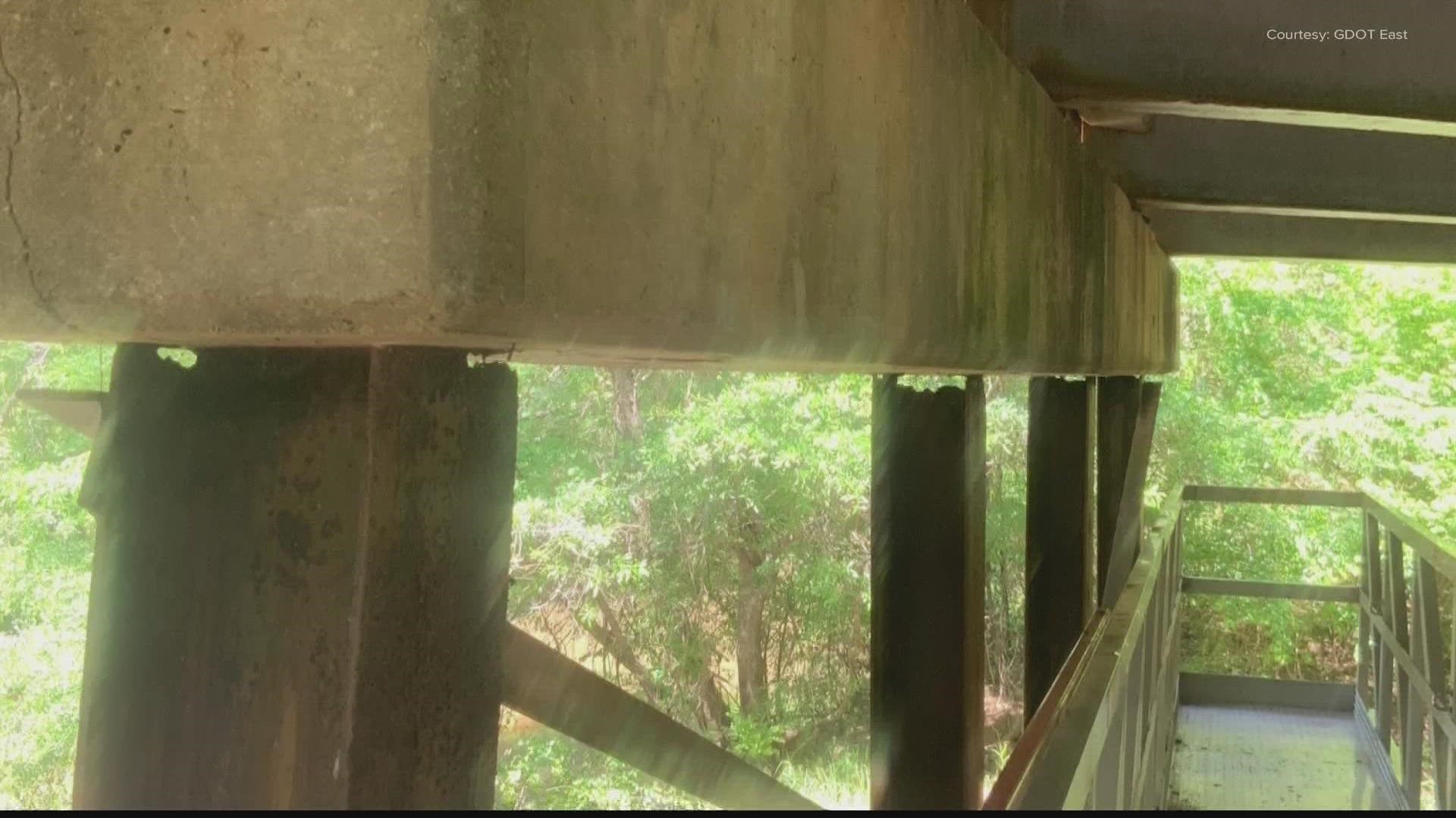 Crews with the Department of Transportation found extensive corrosion on the bridge.
