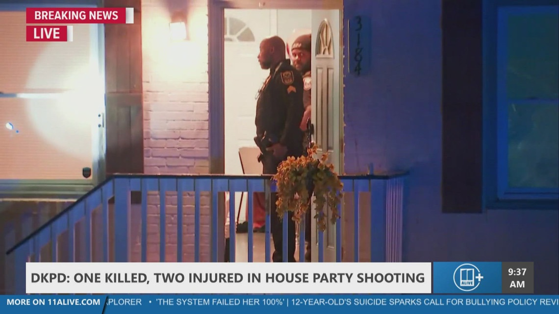 Triple shooting at DeKalb County house party leaves 1 dead, 2 injured ...