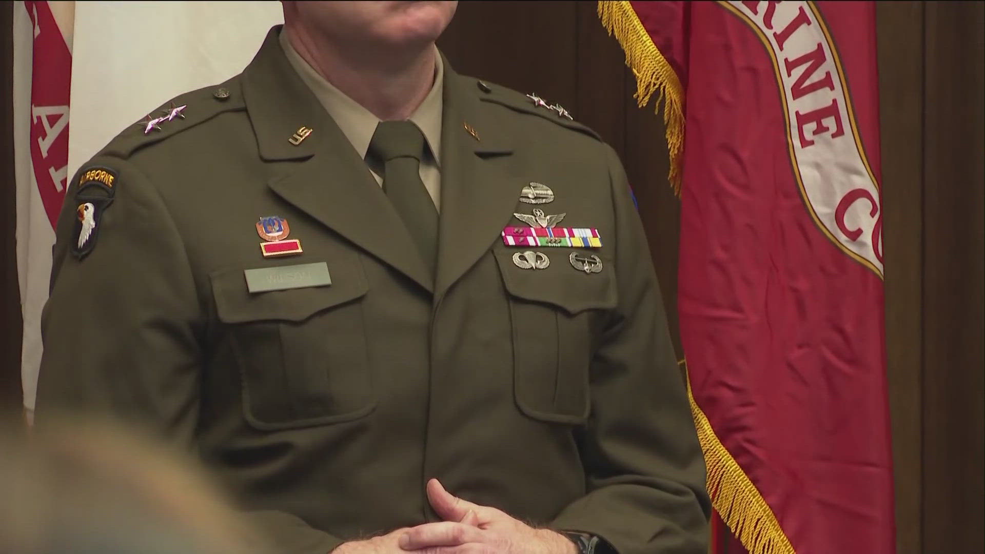 The Veterans Day ceremony was held at the State Capitol on Thursday.