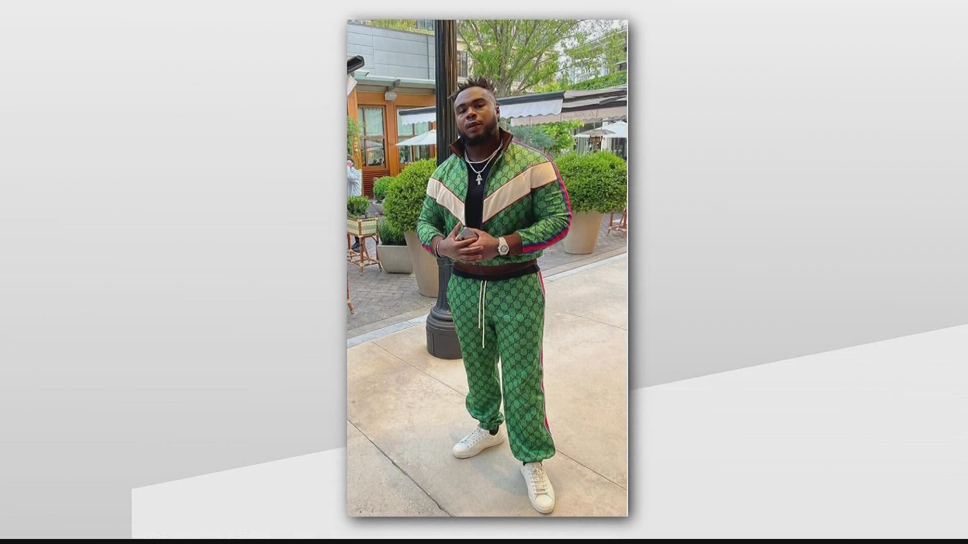 Falcons Player Grady Jarrett said he was turned away because of his designer outfit.