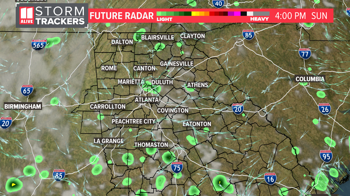 Atlanta weather forecast Storm risk on Saturday, April 24, 2021