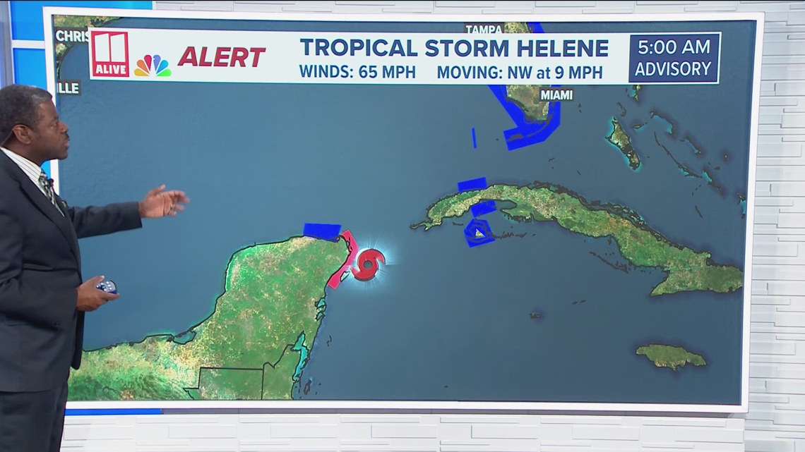 Weather Impact Alert | Tropical Storm Helene expected to become ...