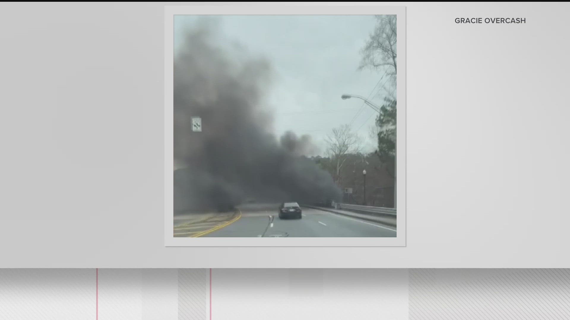 This happened underneath the bridge of Lenox Road and Buford Highway connector.