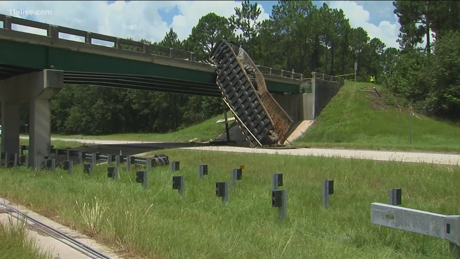 The accident caused significant detours and shut down I-16 for days as crews worked to demolish the bridge