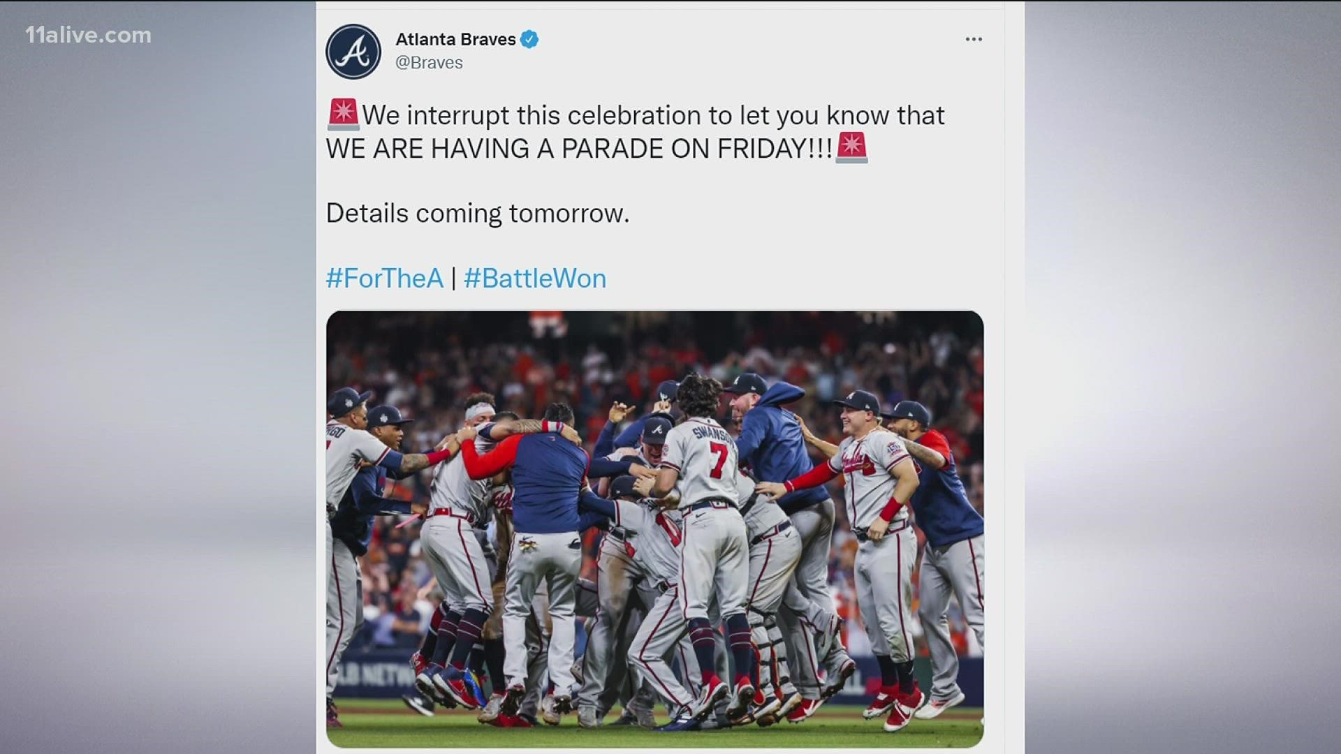Braves fans await plans for World Series parade, snatch up