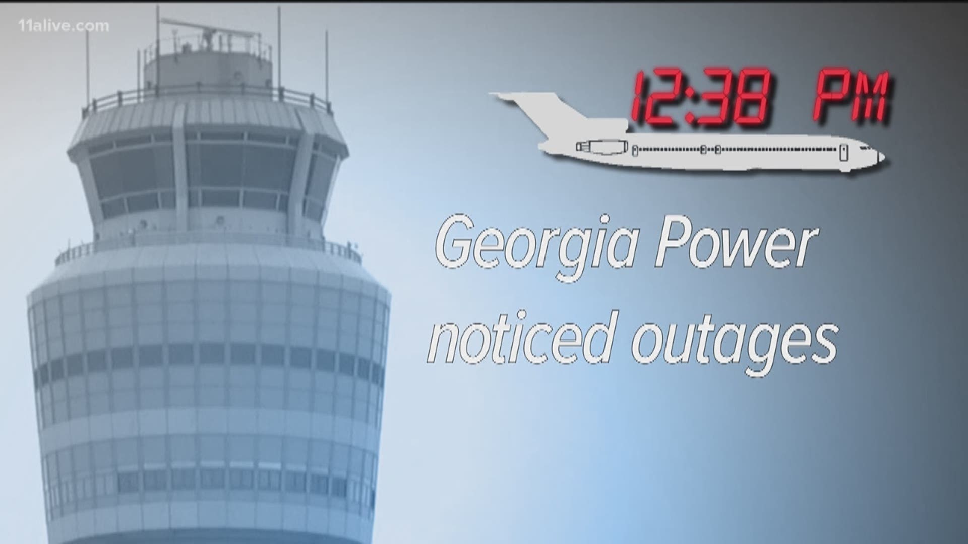 The series of events at Atlanta's airport on Sunday.