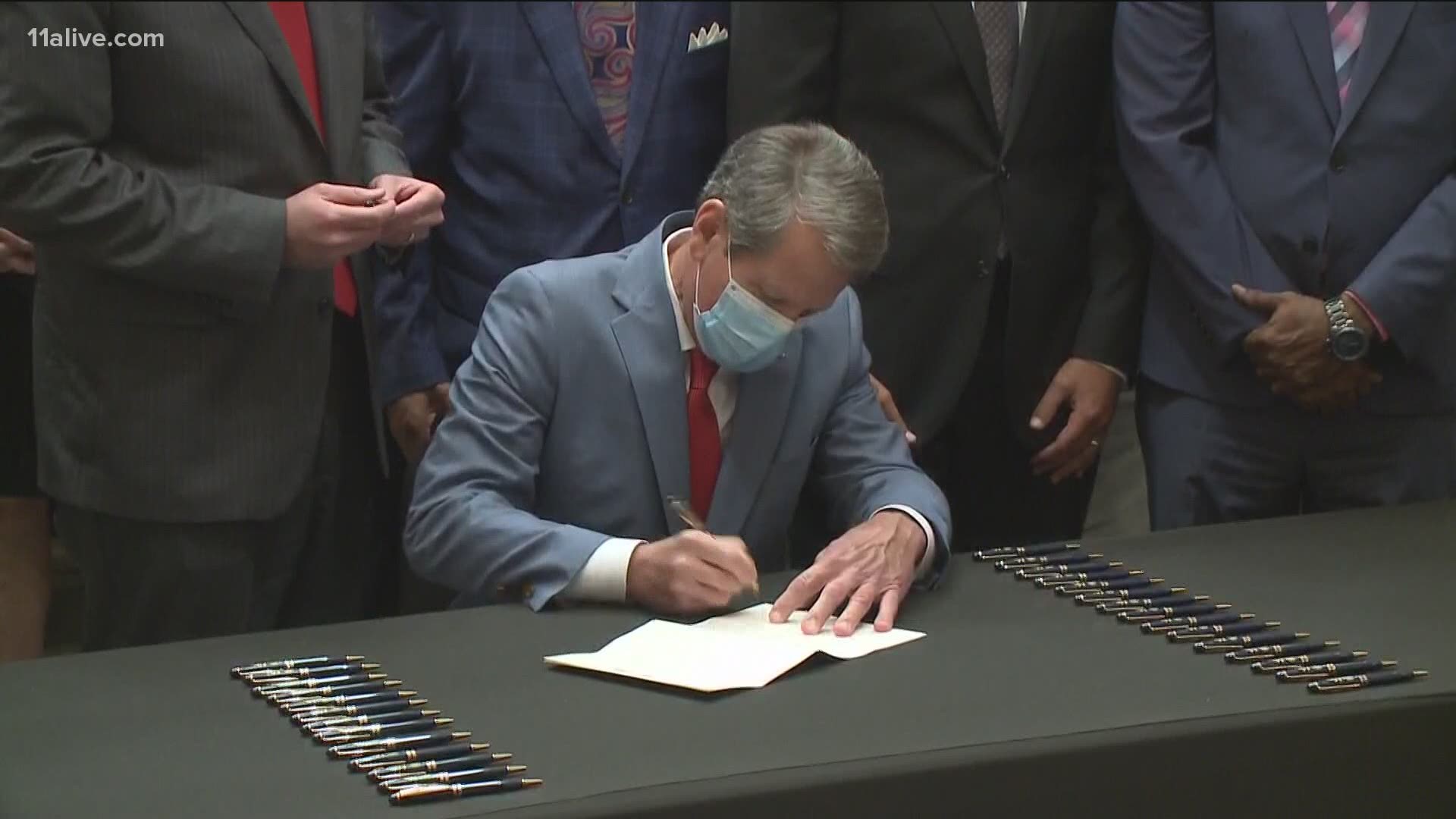 Gov. Kemp's office confirmed as a previous executive order with COVID-19 restrictions and guidance expires on Saturday the governor is expected to sign a new order.