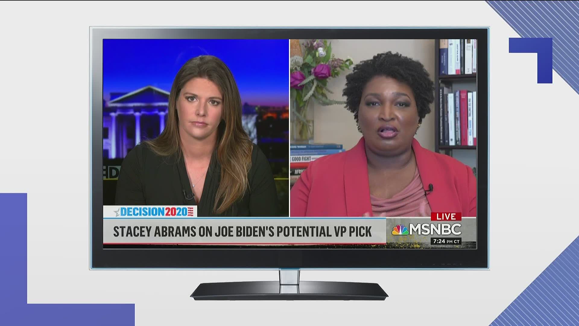 Both Stacey Abrams and Mayor Keisha Lance Bottoms both deferred to Biden's team.