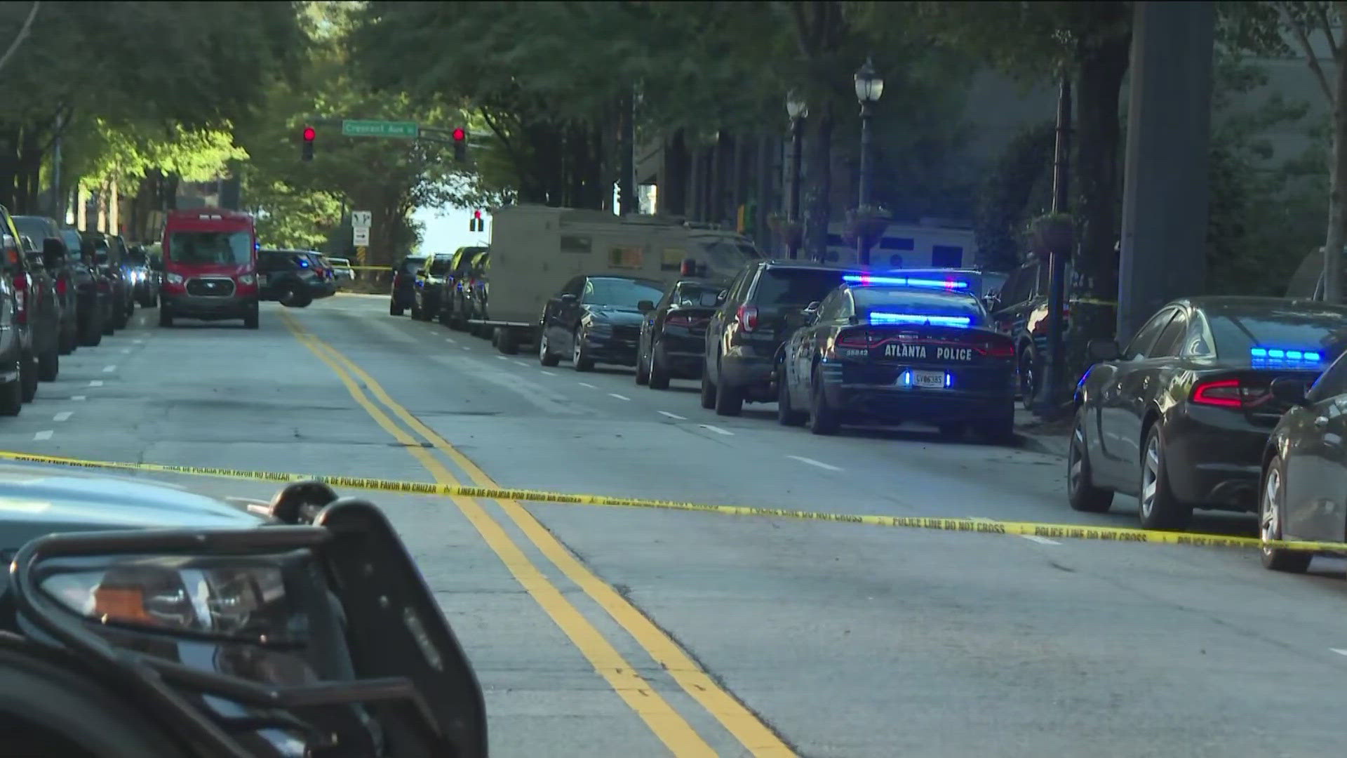 11Alive's Tresia Bowles describes the scene in Midtown Atlanta.