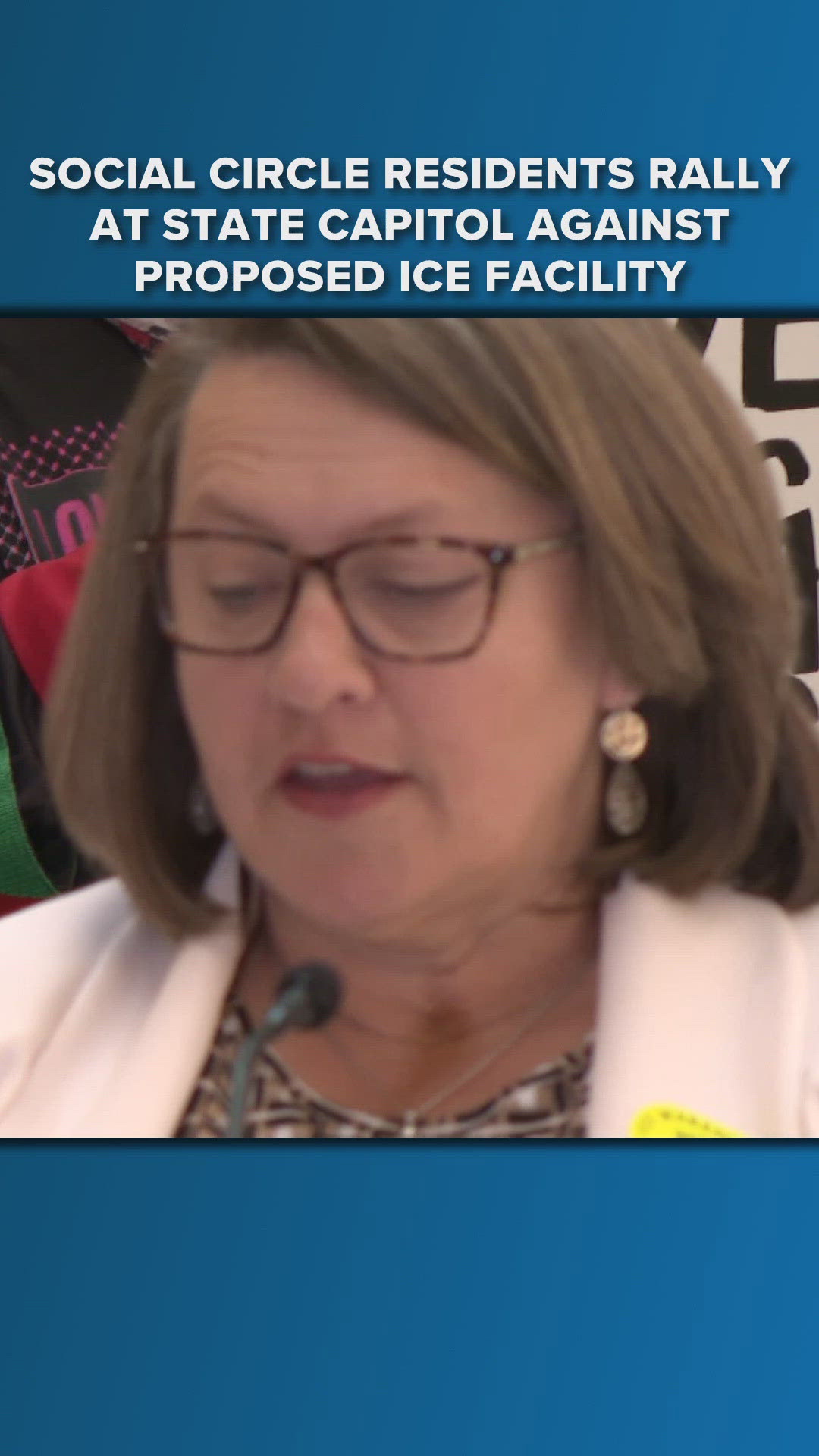 Social Circle residents rally at capitol against proposed ICE facility ...