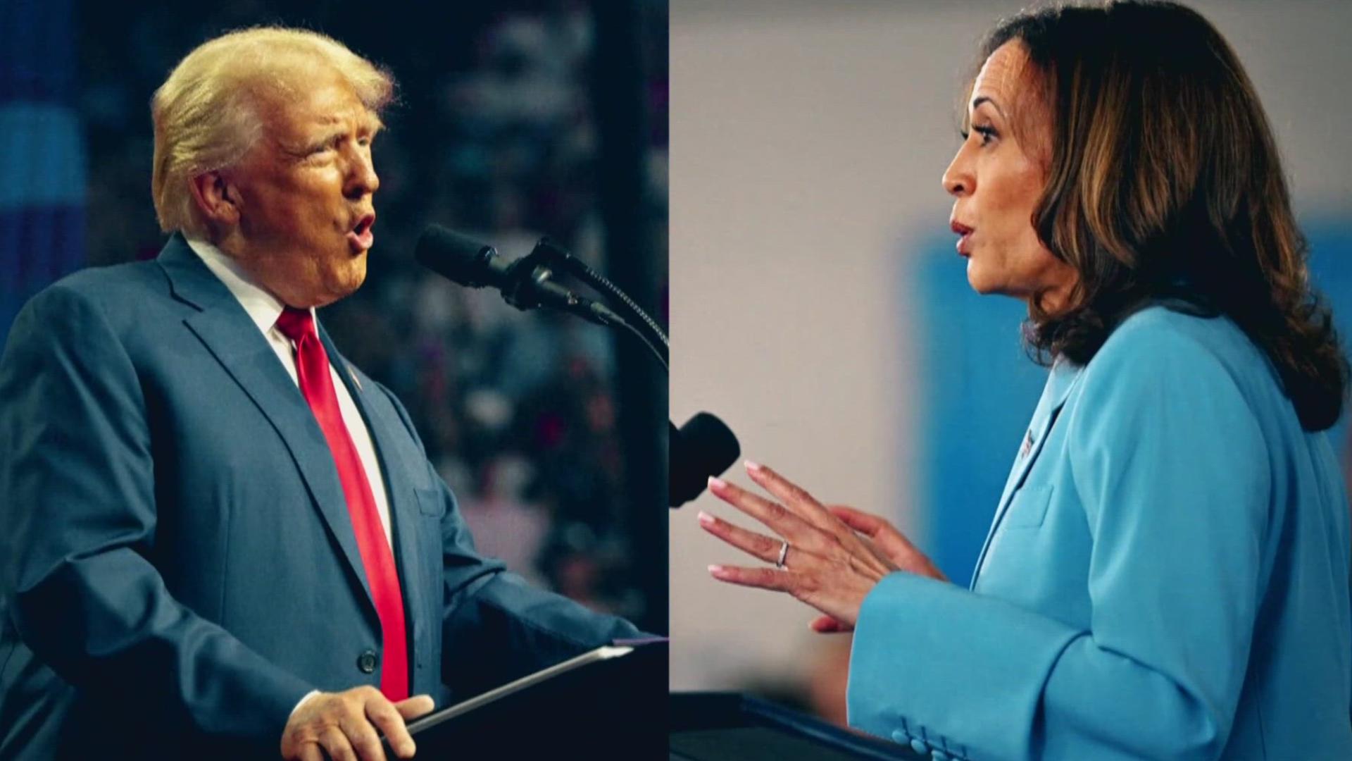 Vice President Kamala Harris and former President Donald Trump are going head to head for the first time during a debate this election season.