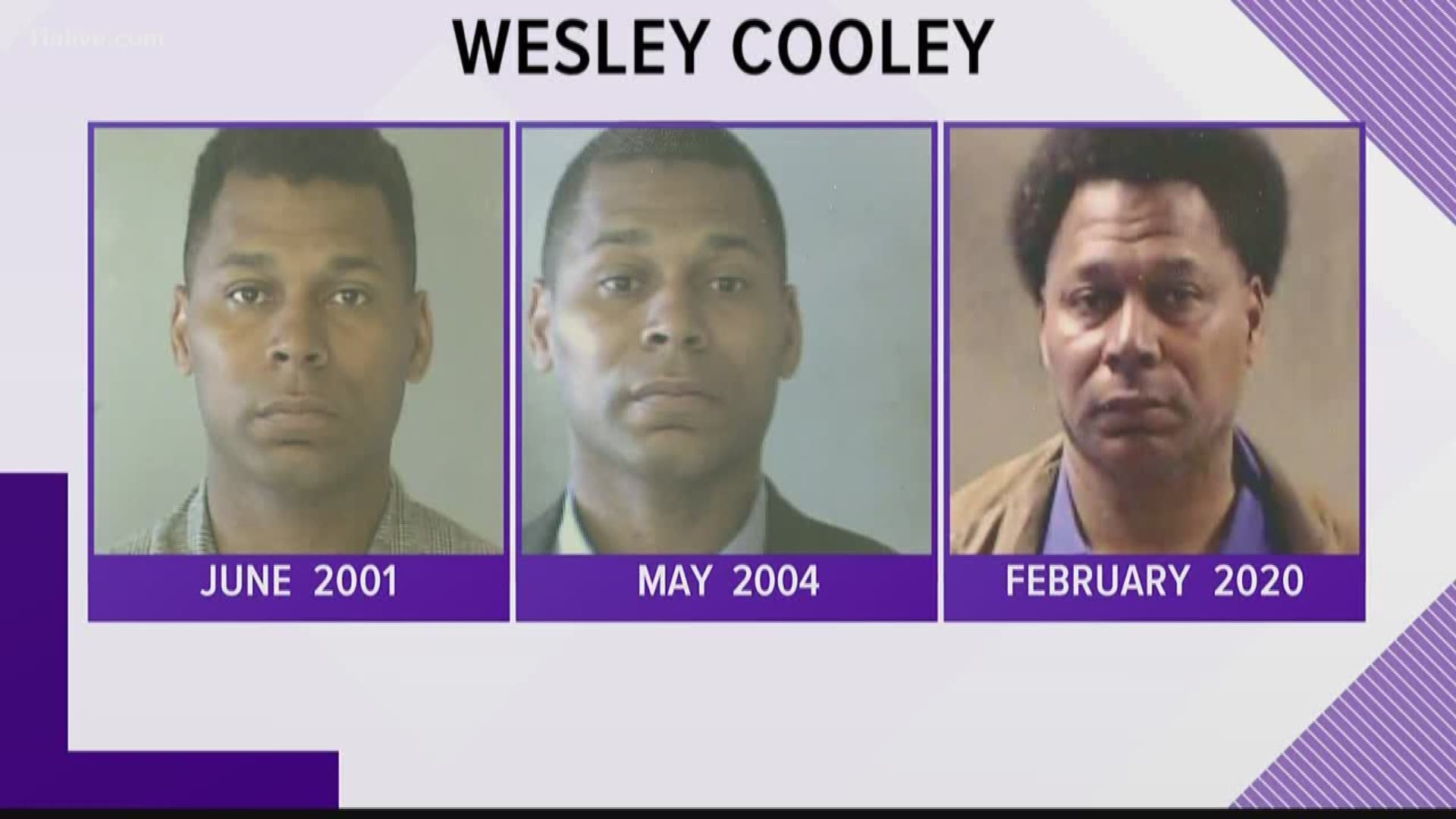 District Attorney Sherry Boston said the alleged rapist, 58-year-old Wesley Cooley, is linked to eight cold cases over nearly two decades.