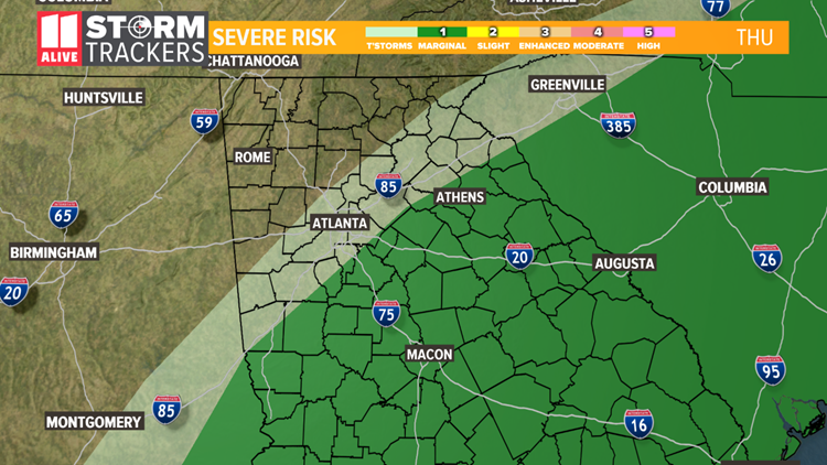 Georgia weather: High winds, heavy rains possible overnight | 11alive.com