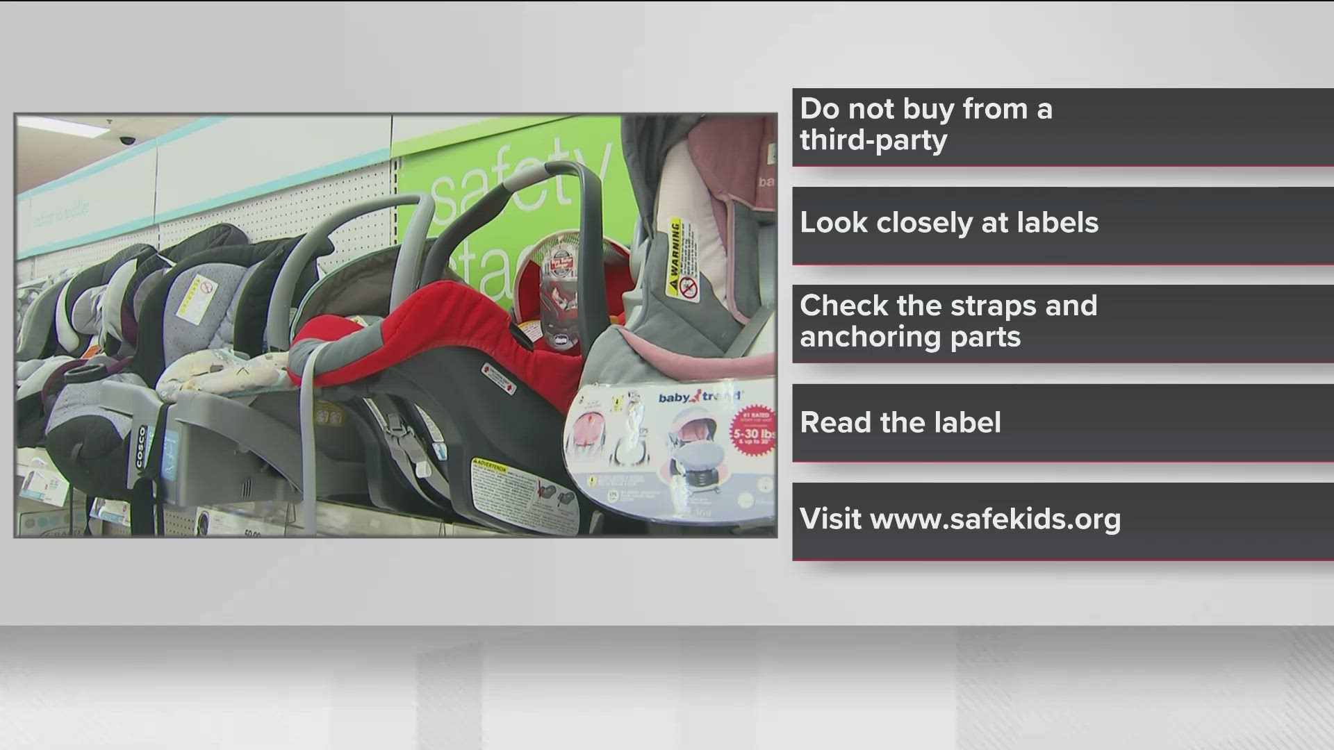How to spot counterfeit car seats