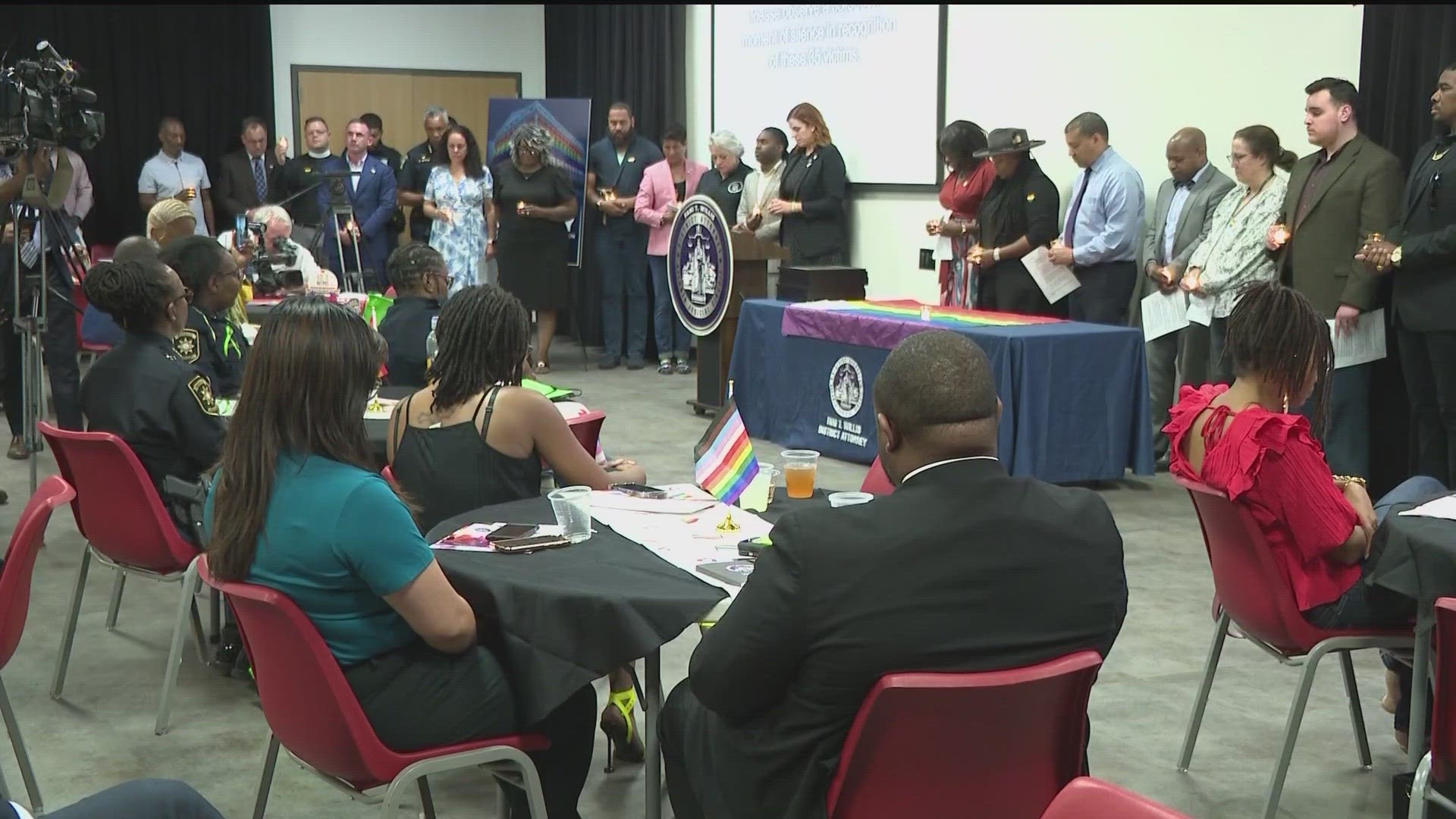 Fulton County District Attorney Fani Willis hosted a strength in unity night-- advocating for the LGTBQ+ community and remembering those who were lost.