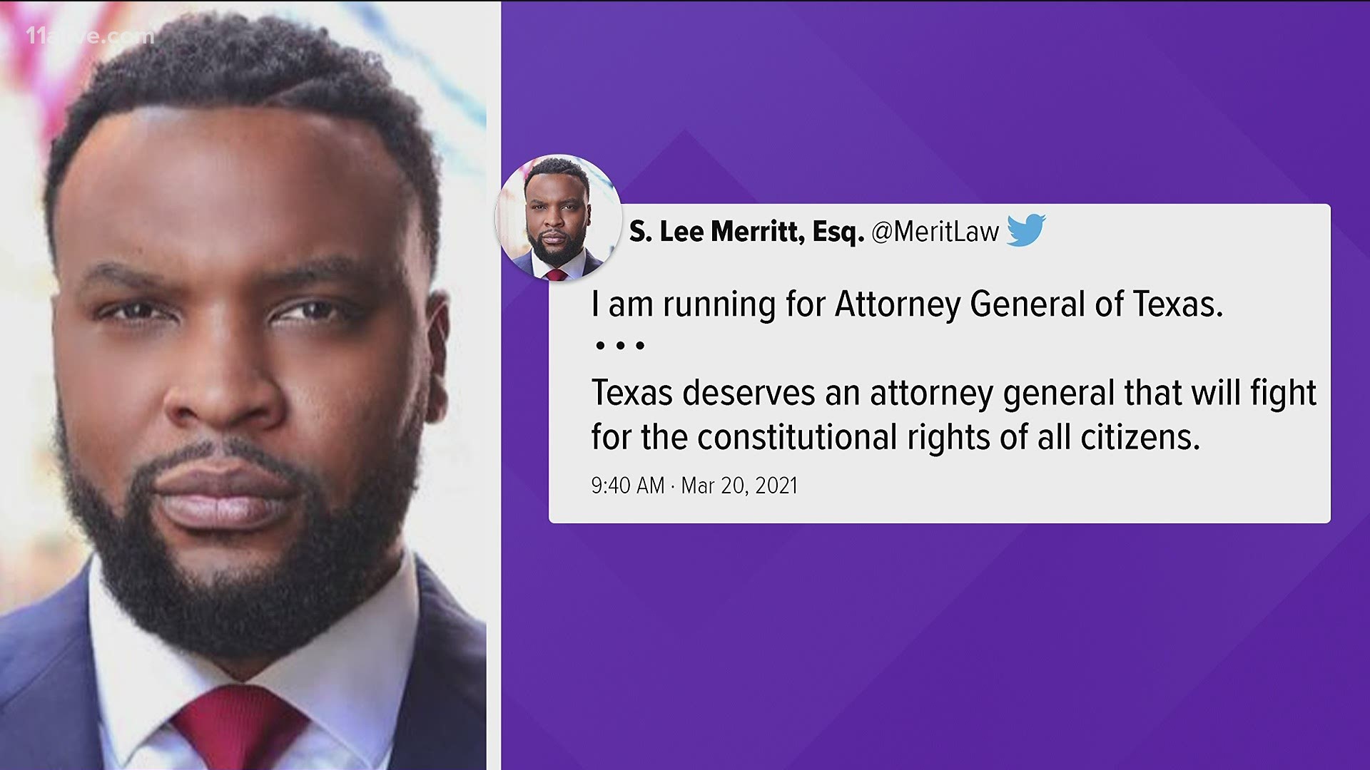 Attorney Lee Merritt to run for attorney general in Texas 