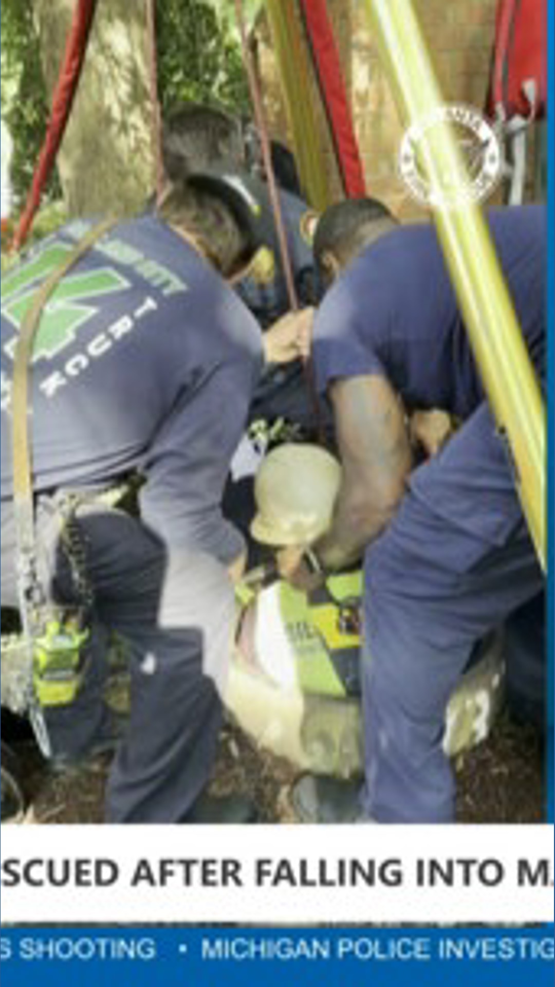 Exploding Manhole Worker rescued after fall into manhole | 11alive.com