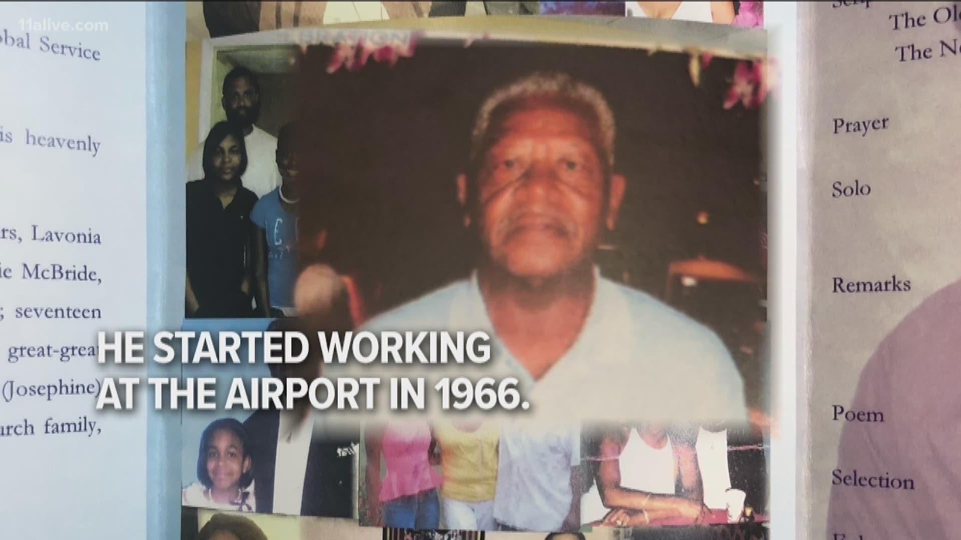 The longtime employee worked for Delta airlines since the mid 1960s.