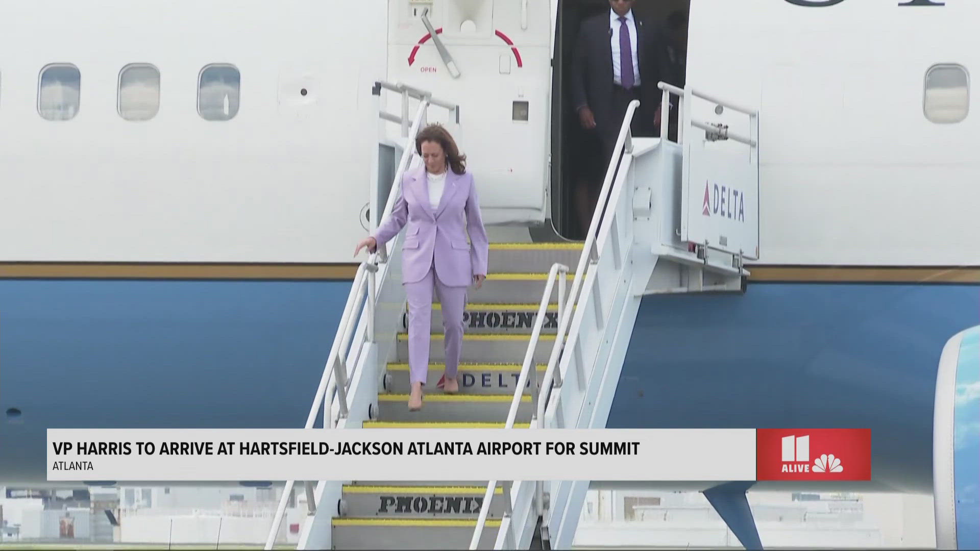 She arrived at Hartsfield-Jackson Atlanta Airport around 12:40 p.m.