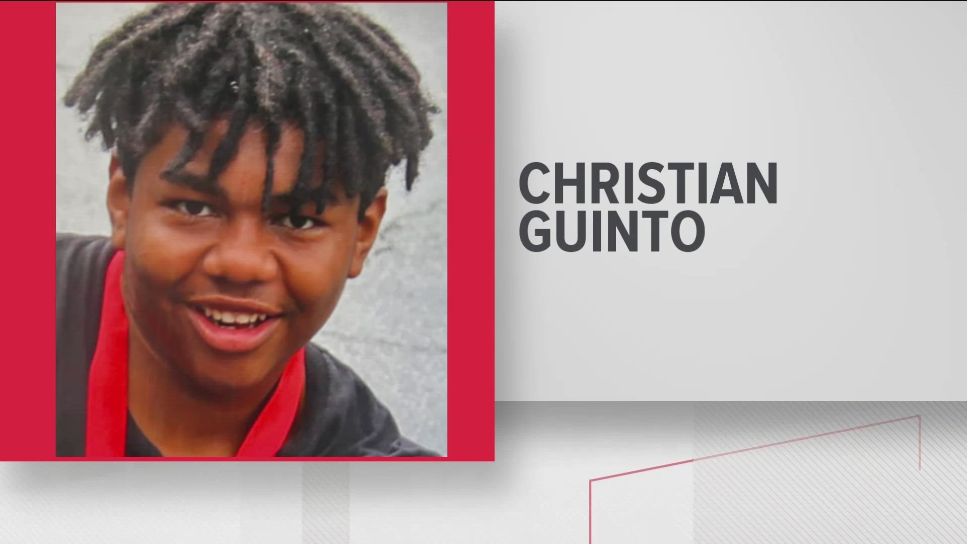 Authorities said Christian Guinto may have been seen along Bunten Road, Buford Highway or Duluth Highway, police said.