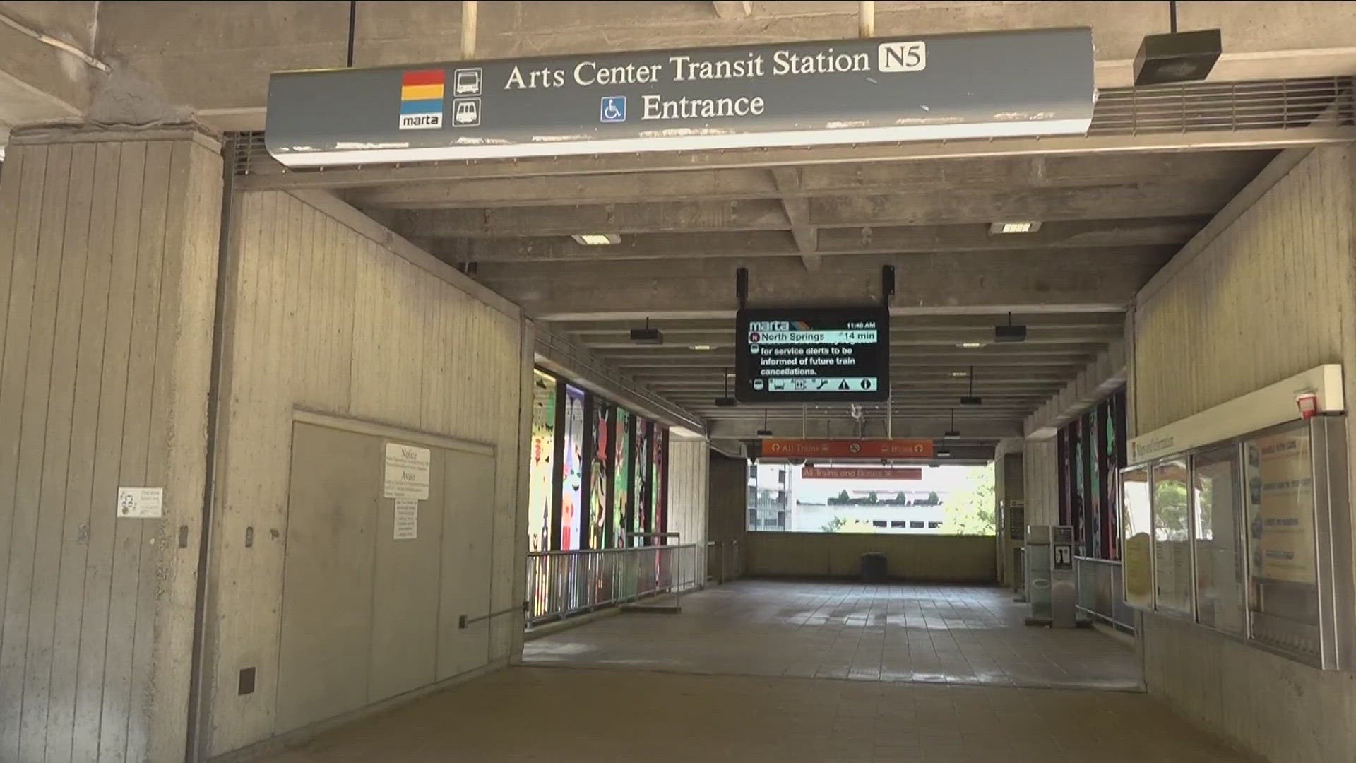 MARTA police continue to search for a suspect behind a deadly shooting at the Arts Center Station in Midtown.