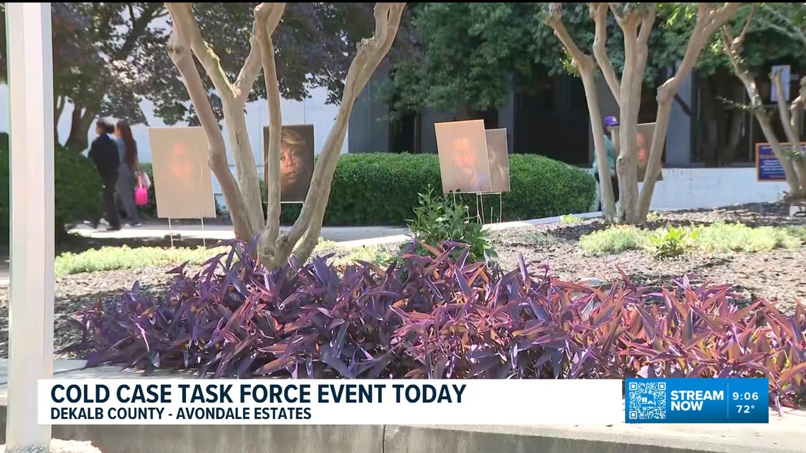 Join the DeKalb County Cold Case Task Force event today in Avondale Estates to support missing persons' cases by sharing reports and donating DNA for investigations.