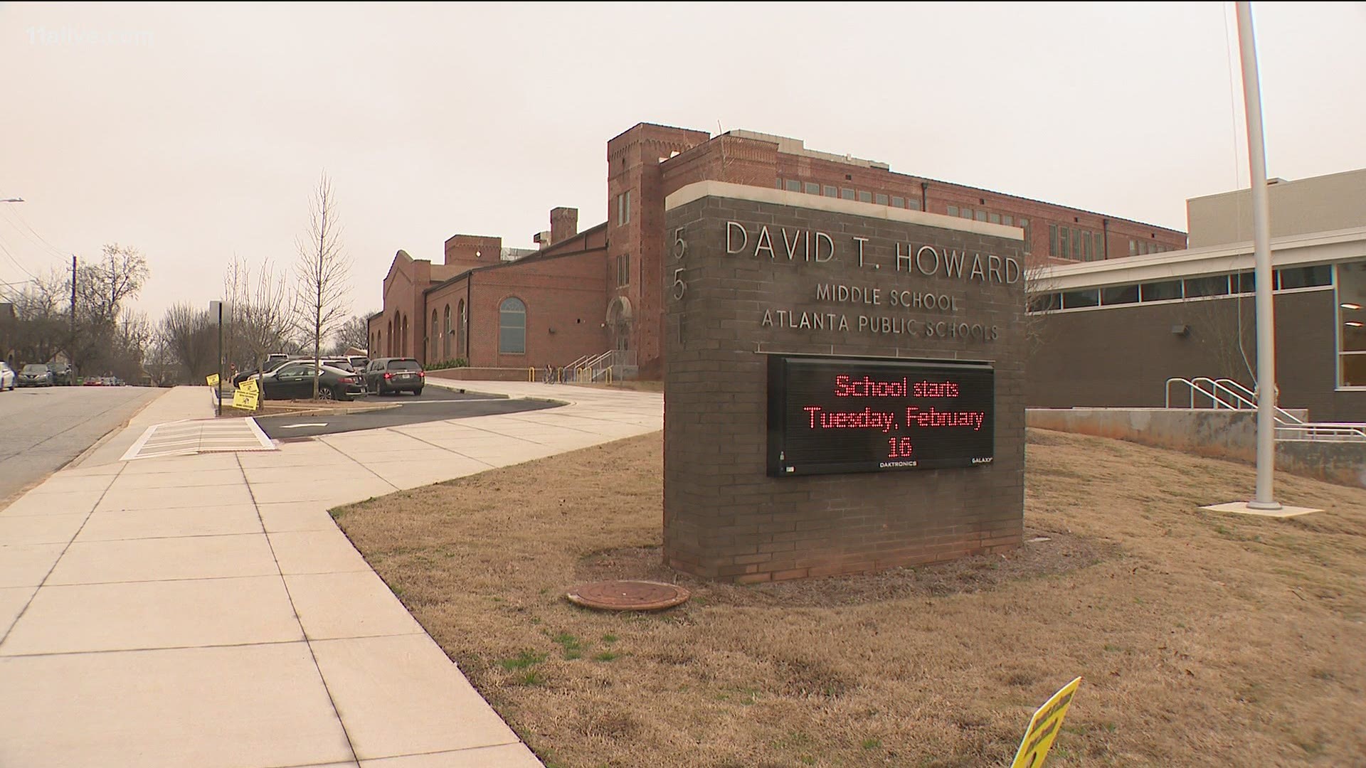 City crews are working to restore water pressure at David T. Howard Middle School, according to a statement from Atlanta Public Schools.