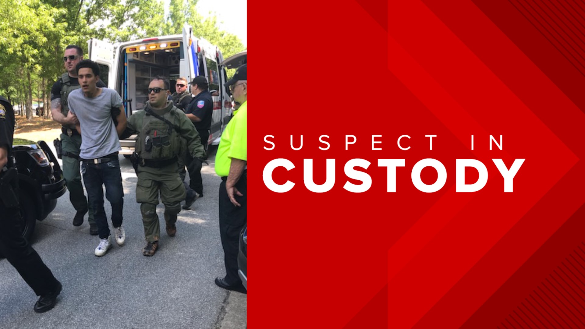 Three suspects arrested after leading police on manhunt in Forsyth ...
