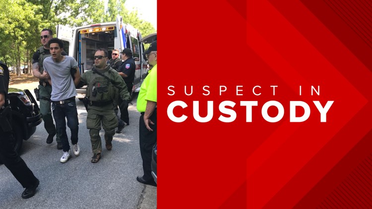 Three suspects arrested after leading police on manhunt in Forsyth ...