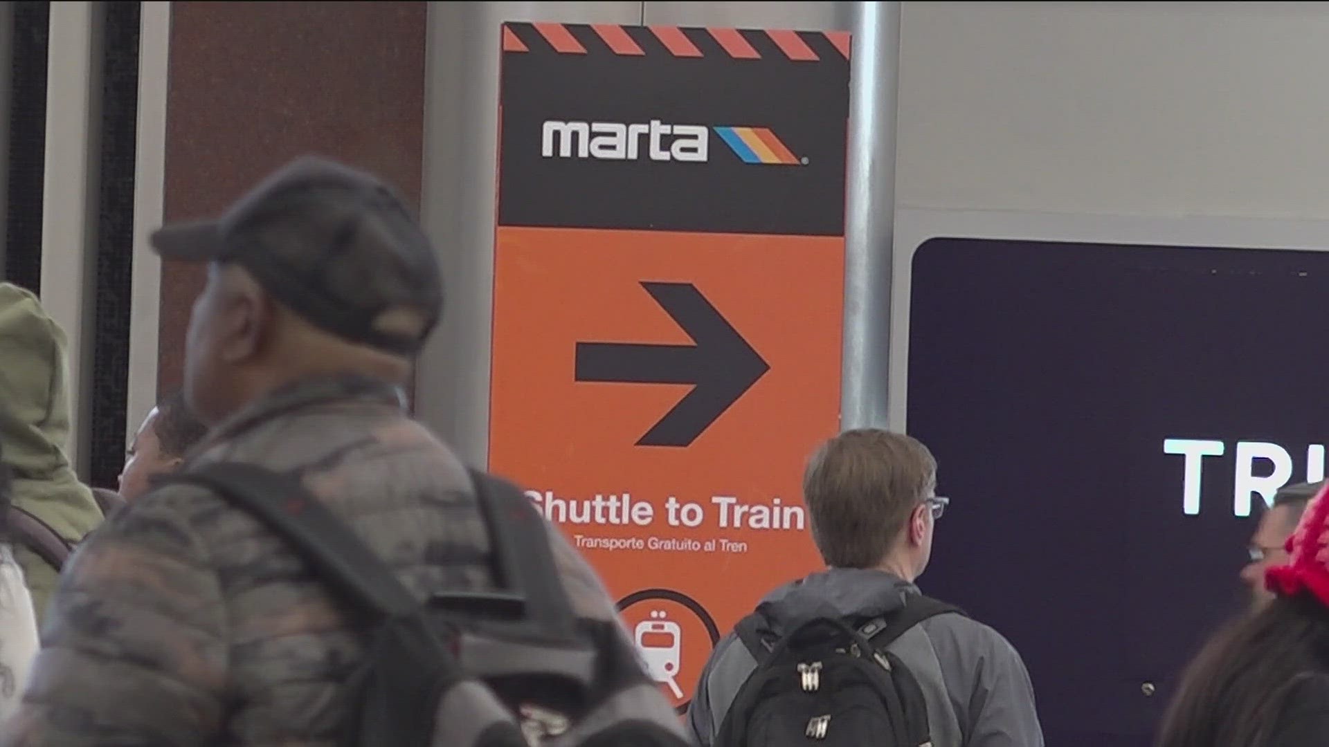 MARTA says you should allow for about 12 minutes between buses.