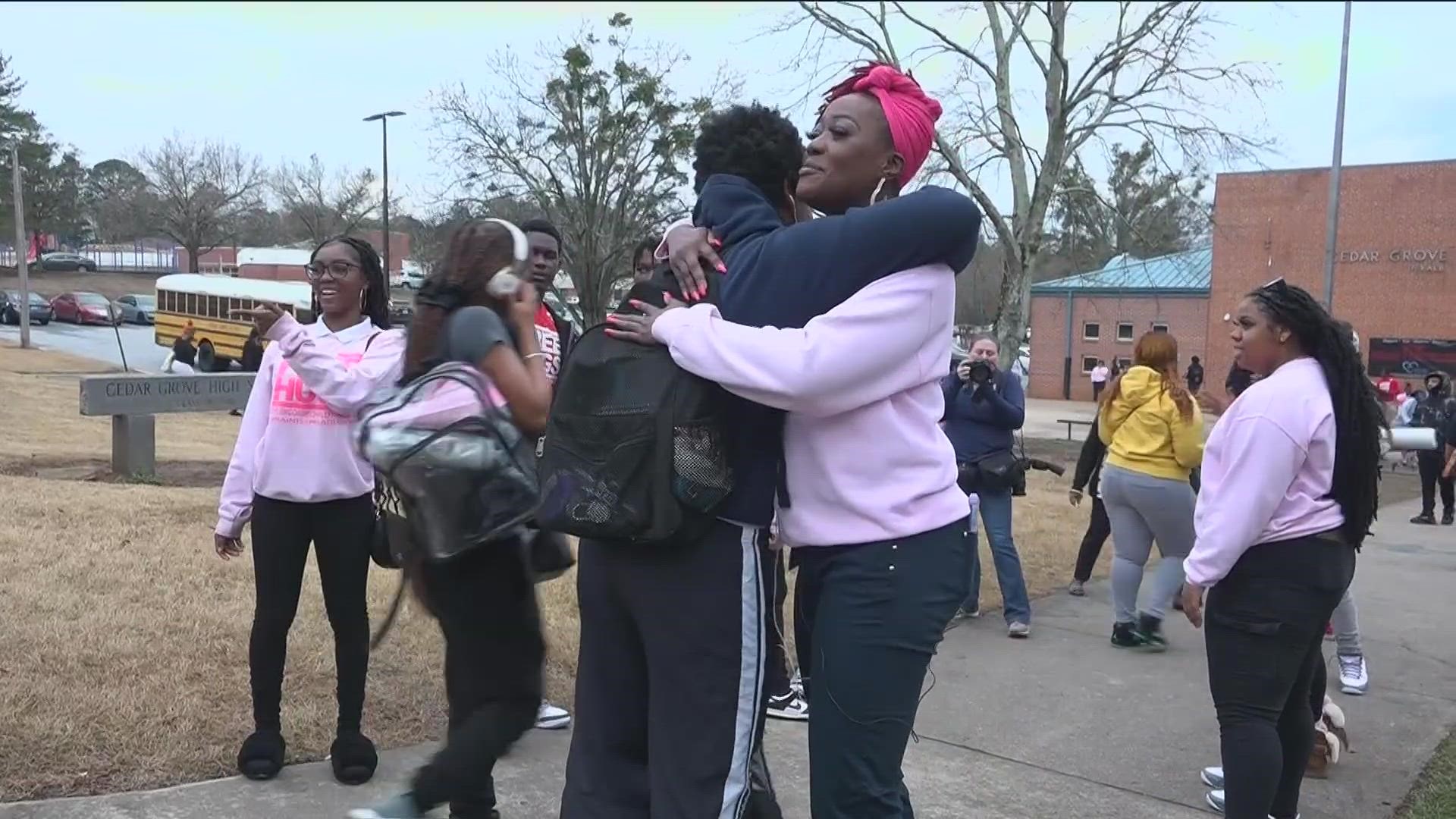 Students heading to this school are getting an extra special start to their day, at least once a week.