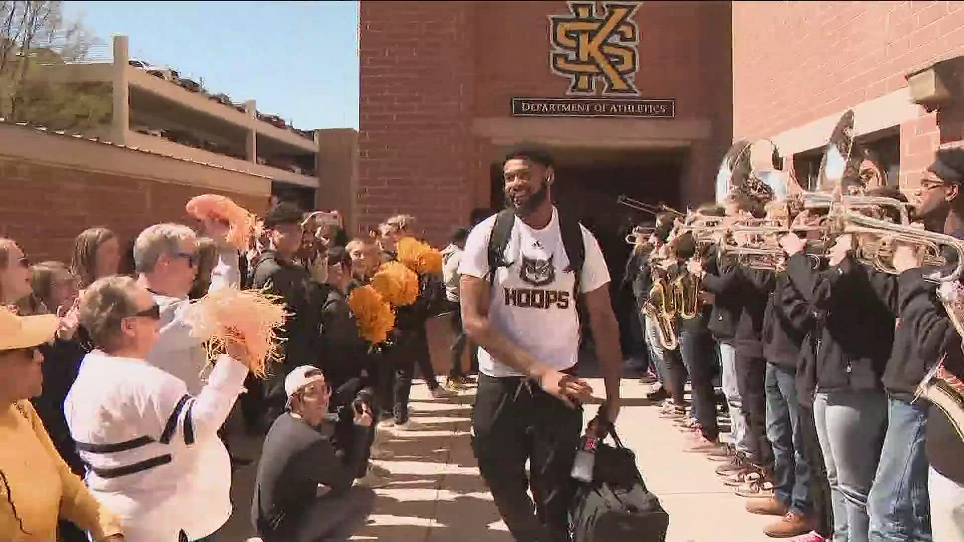Kennesaw State sent its men's basketball team off to the NCAA Tournament with the hopes of seeing the Owls soar in March Madness.