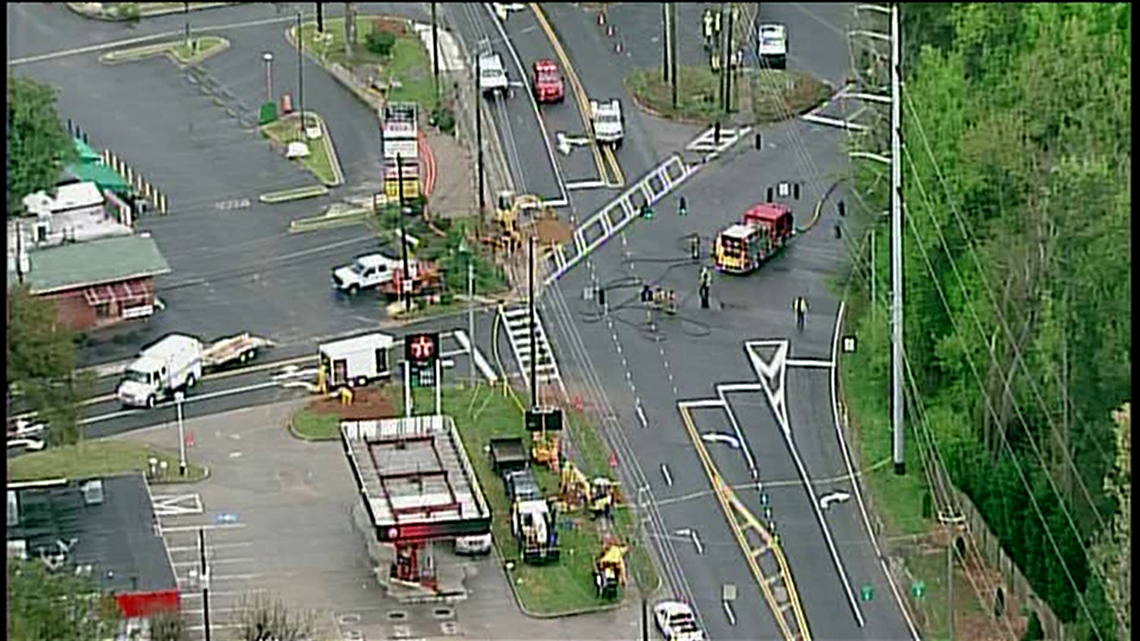 Traffic clearing after gas leak snarls Brookhaven traffic