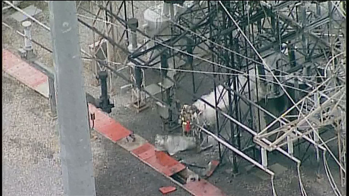 PHOTOS Power transformer explosion