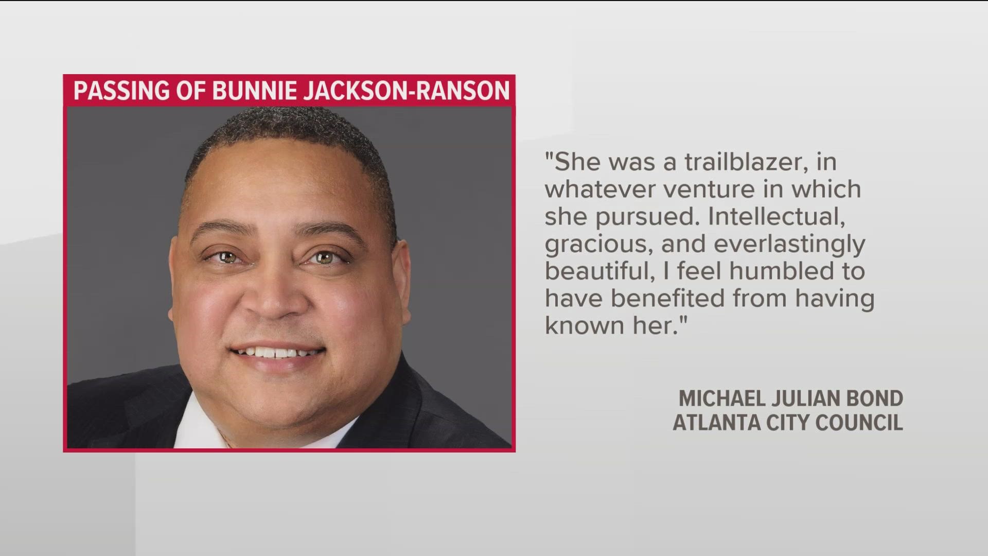 City council member Michael Julian Bond put out a statement on her passing.