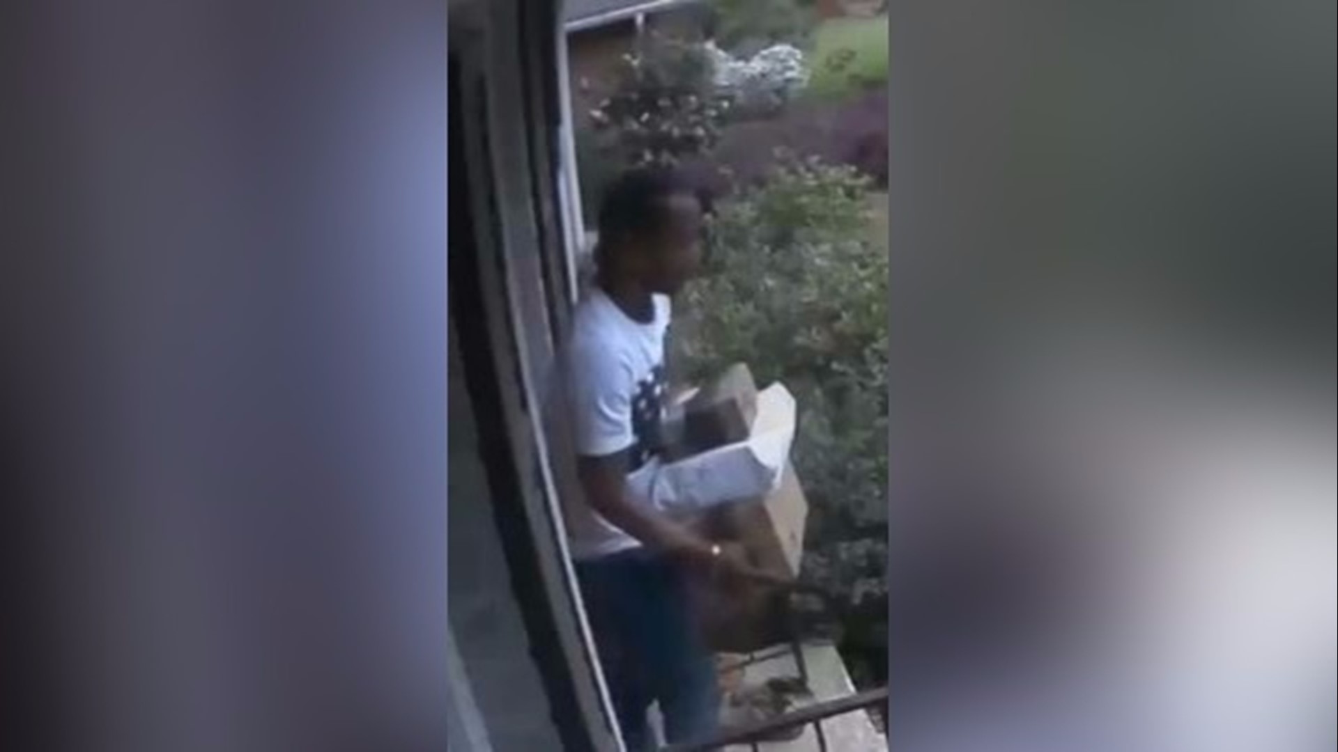 Camera catches package thief steal from porch | 11alive.com