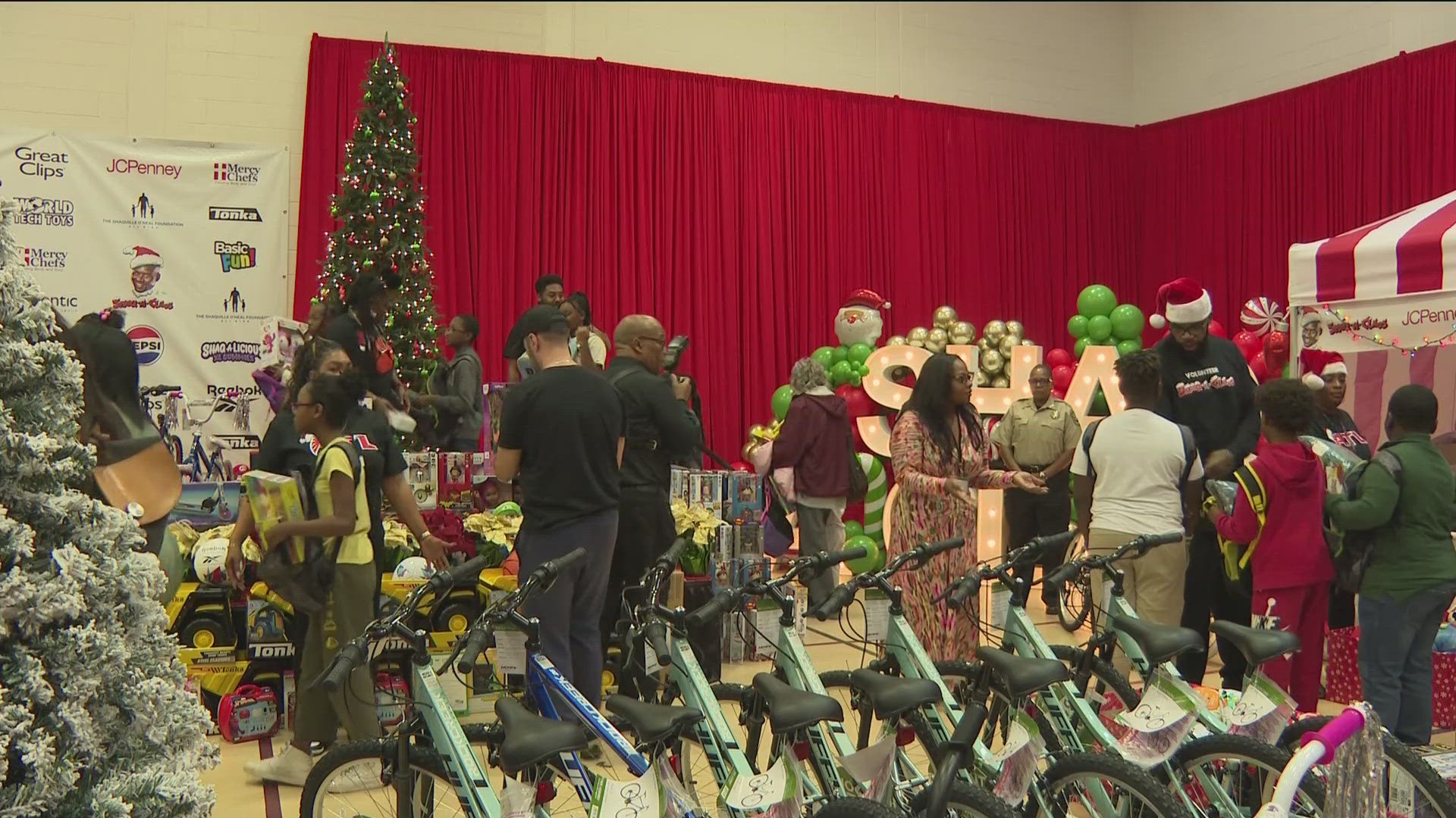 Kids in Henry County are getting some help from the Henry County Sheriff's Office and NBA legend Shaquille O'Neal, known as "Shaq-a-Claus."