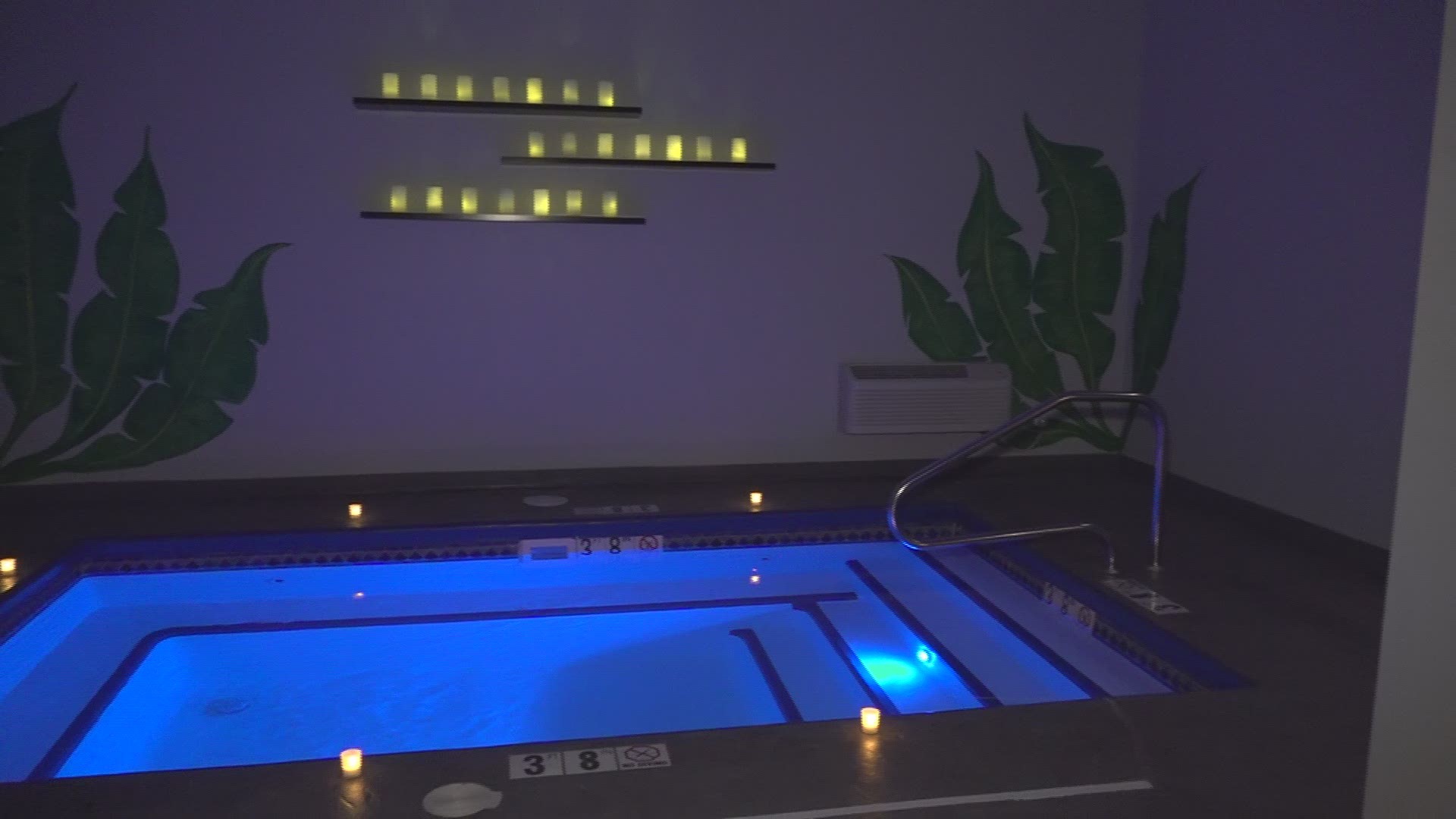 A boutique hotel just opened with a jacuzzi and swimming pool in each suite.