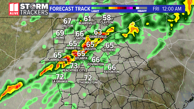 Georgia Severe weather expected March 25, 2021 | 11alive.com