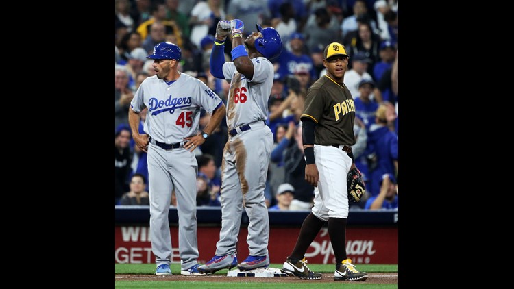 Chris Hatcher earns Dodgers' first save in place of Kenley Jansen