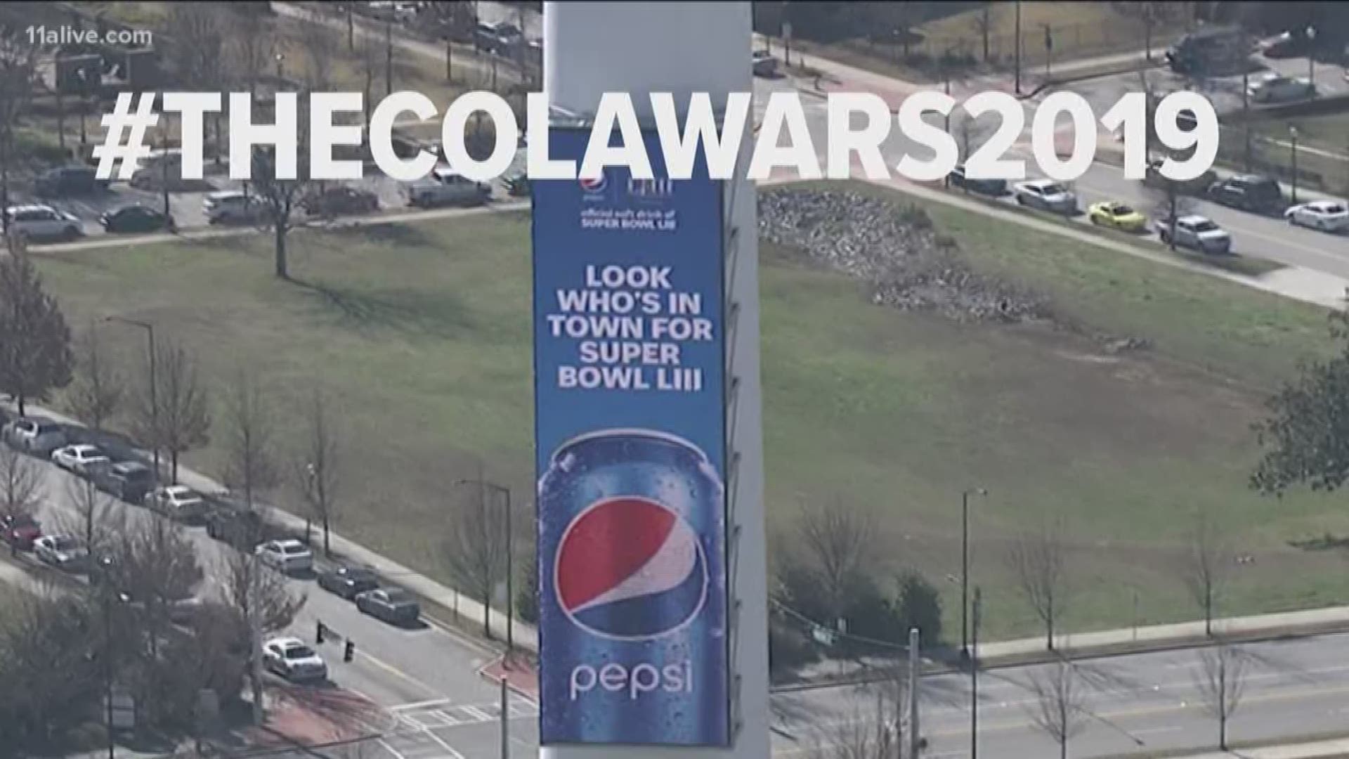 The battle between Pepsi and Coca-Cola is on before the Super Bowl. Check out the ads.