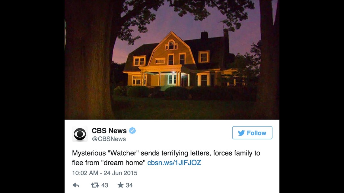 Family terrorized by stalker called 'The Watcher' in New Jersey